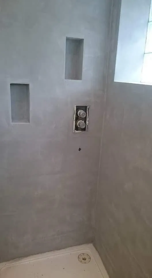 Finished microcement shower by Glasgow Microcement (photo 2)