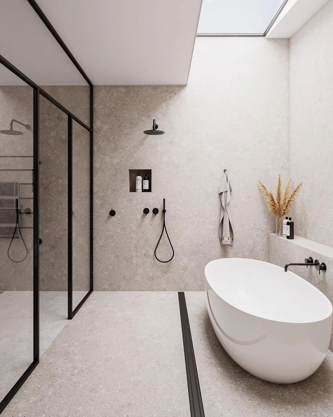 Finished spray granite bathroom by Glasgow Microcement (photo 1)