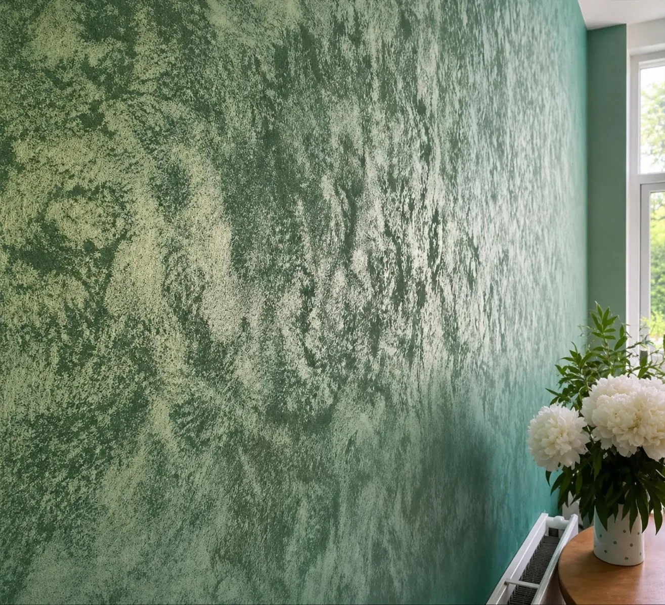 Finished venetian plaster by Glasgow Microcement (photo 1)