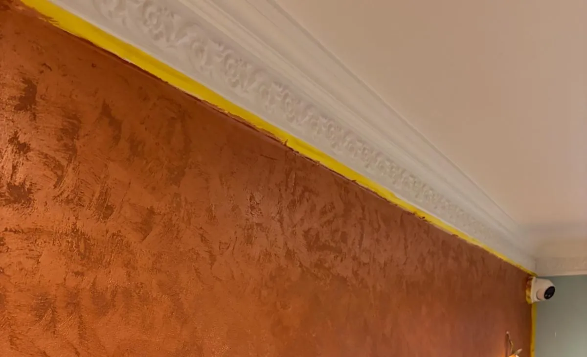 Finished copper Italian Italian metallic paint by Glasgow Microcement (photo 3)